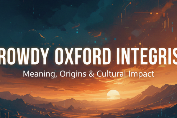 Rowdy Oxford Integris Meaning, Origins & Cultural Impact